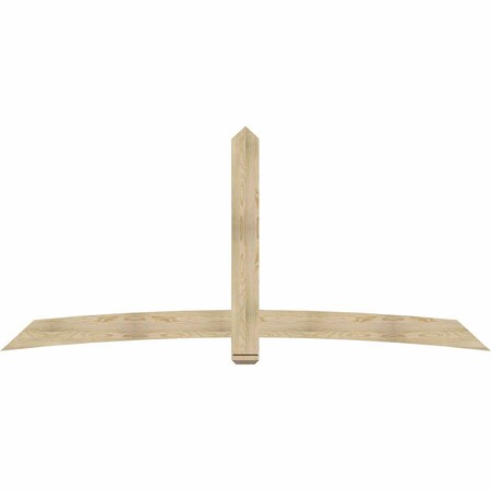 Ekena Millwork Bellingham Rough Sawn Timber Gable Bracket, Douglas Fir, 108"W x 49"H x 2"D x 6"F, 11/12 Pitch GBW108X49X0206BEL00RDF